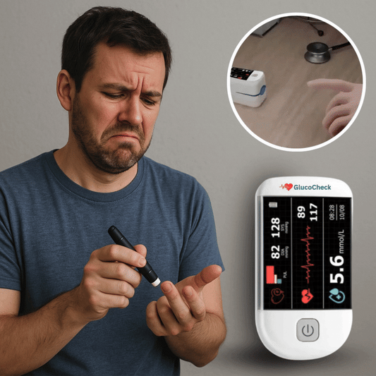 GlucoCheck™ | Obtenez une mesure glycémique fiable en 5 secondes sans piqûre