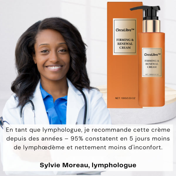 CircuLibre™ | Crème anti-gonflement | Réduisez le lymphœdème jusqu’à 95 % en seulement 5 jours !